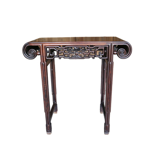 苏作老红木琴桌中式古典古董复古家具红酸枝交趾黄檀小书桌边桌