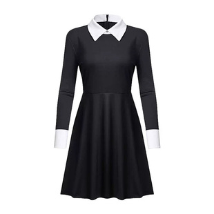 万圣节星期三cos服成人服装服饰衣服女士大人装扮道具角色扮演