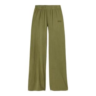 现货American Vintage童装24秋冬女士休闲风绿色棉长裤