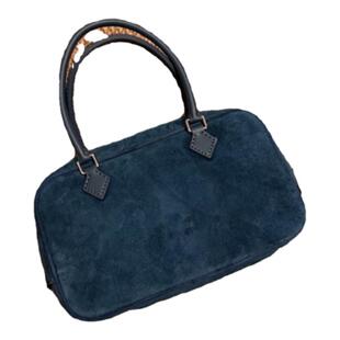 野啵妮 plume羽毛包中古款mini真皮山羊绒小方包肩带斜挎包手提包