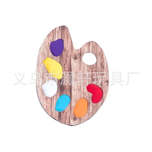 派对化妆舞会艺术家装扮套装仿真毛绒刷板刷笔画化妆帽笔帽水彩画