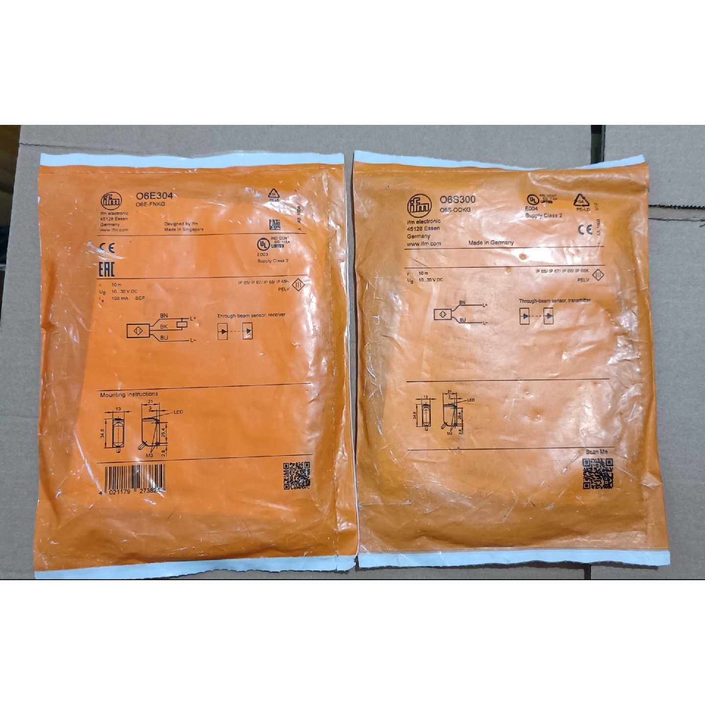 议价-德国IFM易福门传感器O6S300和O6E304，原