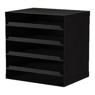 桌面信盘拼豆收纳柜置物架办公室文件收纳架化妆品信封抽屉式分层