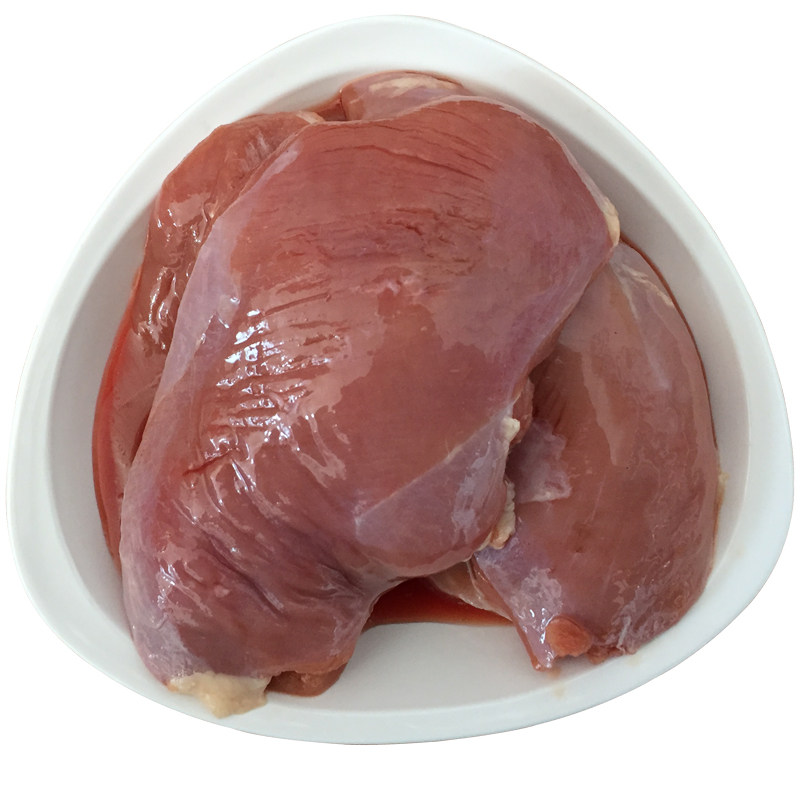 六和新鲜去皮鸭胸肉宠物猫狗4斤