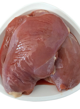 六和新鲜去皮鸭胸肉宠物猫狗4斤