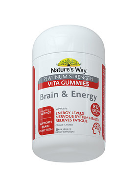 Nature's Way佳思敏VB12复合维生素b族超能瓶软糖提神唤醒脑能量