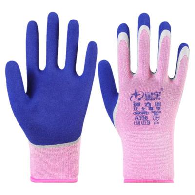 防滑新款弹力星加厚劳保手套耐磨