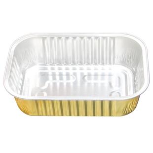 锡纸盒烤鱼打包盒可加热长方形烤箱保温饭盒锡纸盘食品级铝箔餐盒