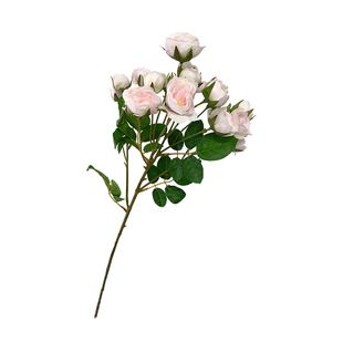 高端款美式月季仿真绢花小玫瑰假花花束客厅餐桌摆件装饰室内蔷薇