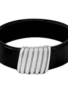 绑绳皮带间金简约高级风男女戒指