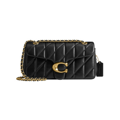 COACH小羊皮翻盖链条包