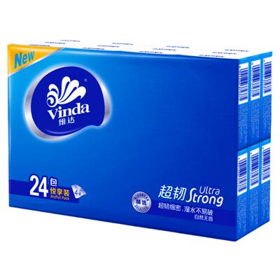 维达山茶花4层7片手帕纸