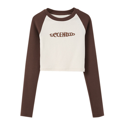 纯棉长袖t恤女士春秋衣外穿