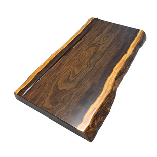 整块黑檀木茶盘天然实木原木茶海功夫茶具平板茶盘家用茶台大小号