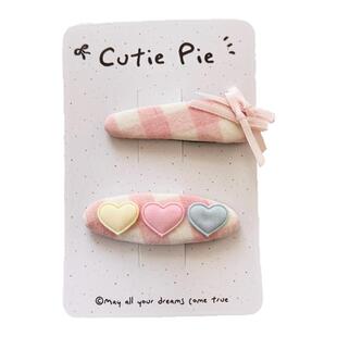 ■LENFANCE 现货 Cutie pie 儿童甜美手工蝴蝶结发夹发绳发饰