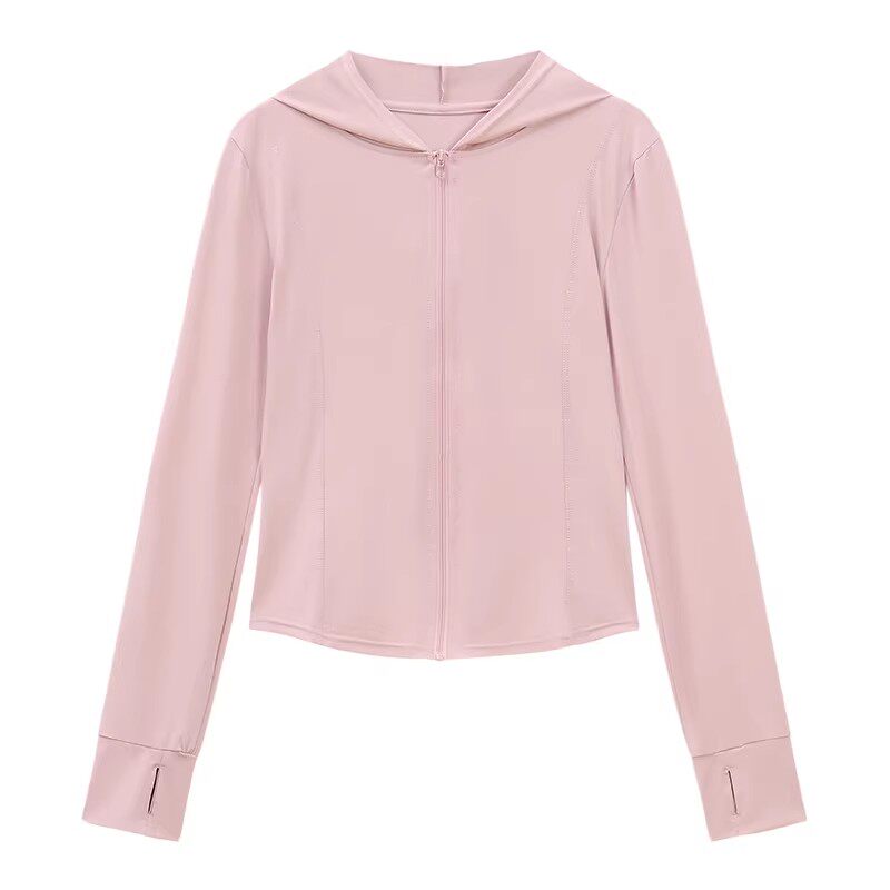 户外防晒衣女款2026夏季新款轻薄透气修身立领冰丝防晒服开衫外套