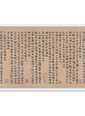 赵孟頫高上大洞玉经名家书法长卷