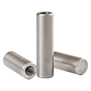 M6M8M10M12 304不锈钢内螺纹圆柱销内牙销子销钉带孔定位销*16-20