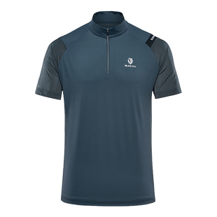 BLACKYAK/布来亚克男士BAC系列夏季户外轻薄短袖半拉T恤MNM135