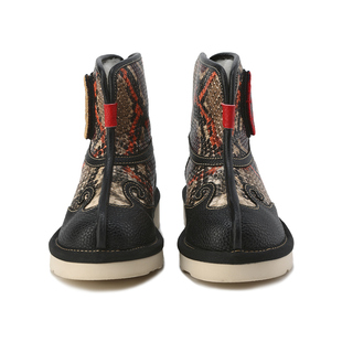 万图岁福童鞋【小红蛇雪地靴】秋冬新款中国风国潮儿童羊毛保暖鞋