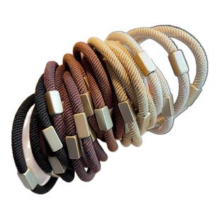 韩国简约发绳时尚高弹力发圈头绳女扎头发橡皮筋百搭耐用头饰马尾