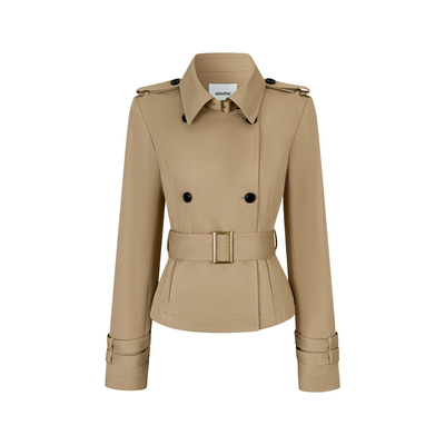 战壕风衣套装HiimDai双排扣外套