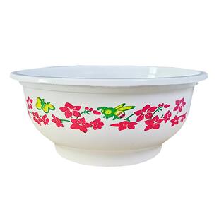 一次性碗塑料圆形耐热碗冰粉专用餐碗带盖加厚透明打包碗便当餐盒