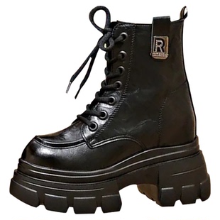 真皮雪地靴女羊皮毛一体2025新款冬季加绒加厚鞋厚底内增高马丁靴