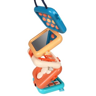 宝宝蒙氏早教益智婴儿玩具忙碌叠叠乐球开关盒六面体形状认知配对