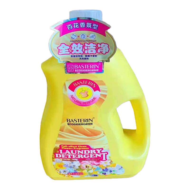芭斯德林植萃花香香氛洗衣液5L*4瓶/箱 深层洁净抗菌去污去渍柔顺