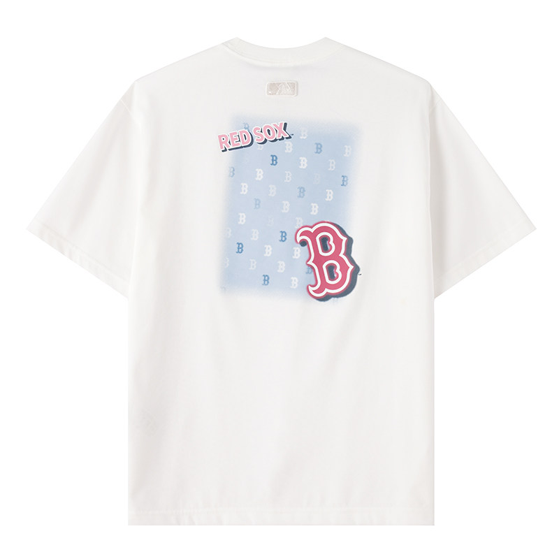 MLB男女情侣T恤后背印花潮流时尚