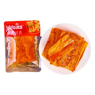 泡泡王子湖南平江特产香辣豆干手撕豆皮辣片网红零食怀旧休闲辣条