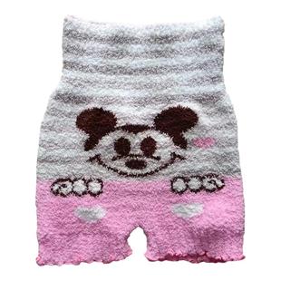 日单 保暖护腰腹高腰短裤暖宫暖胃软绵绵加厚双层毛毛裤成人款