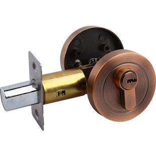 卧室隐形门锁单面锁家用室内暗门锁闭锁房间木门单舌锁呆锁圆形