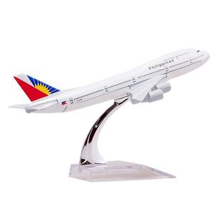 空客380原型机20cm45cm合金飞机模型波音747航模玩具摆件带轮包邮