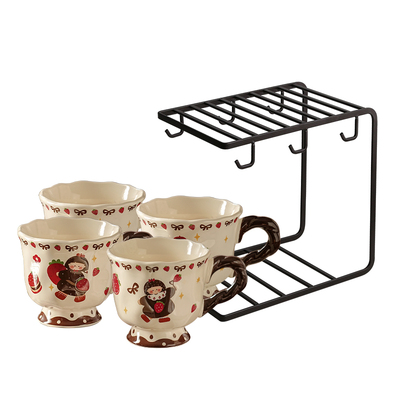 陶瓷咖啡杯子高档精致特别好看的复古咖啡杯套装结新婚乔迁礼物盒