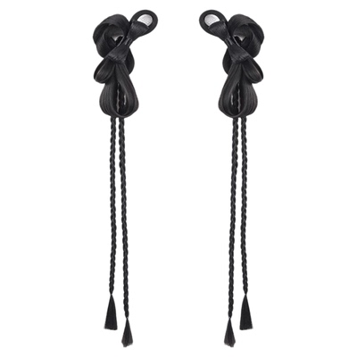 汉服假发抓夹古风一体式全发丝发包古装发髻头饰盘发蝴蝶结发型女