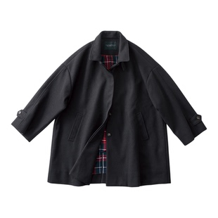 冬季新品 桑妮库拉/Sunny clouds 女式缩绒落肩英伦风廓形大衣