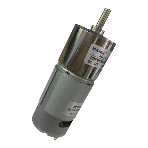 正科中心轴ZGA37RH12V24V37mm直流减速电机马达正反转大扭矩调速