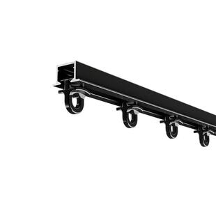 圣柔隐形窗帘轨道嵌入式滑轮滑轨顶装铝合金内嵌式静音滑道