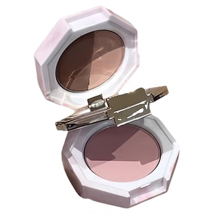 粉玉云雾面部多用盘哑光三色不飞粉高光修容眼影一体盘HERORANGE