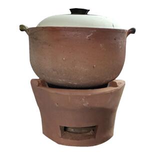 土火炭炉泥炉砂锅红泥炉户外木炭烧烤 刷羊肉打港式边炉酒店火锅