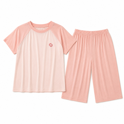 夏季女童优可丝凉感家居服套装