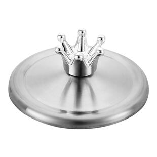 创意提手不锈钢杯盖碗盖保温圆形茶杯盖防尘挡灰马克杯盖子水杯盖