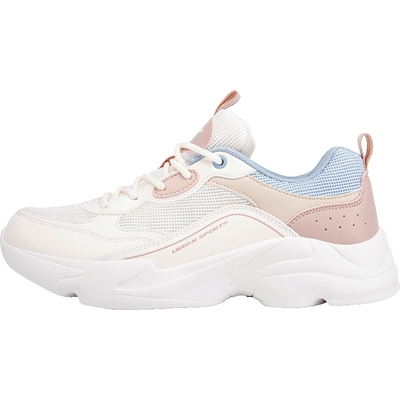 特步运动鞋女鞋网面透气老爹鞋