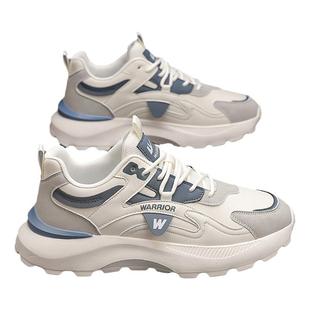 回力鞋子男款2025新款冬季男鞋潮流厚底皮面运动鞋跑步休闲老爹鞋