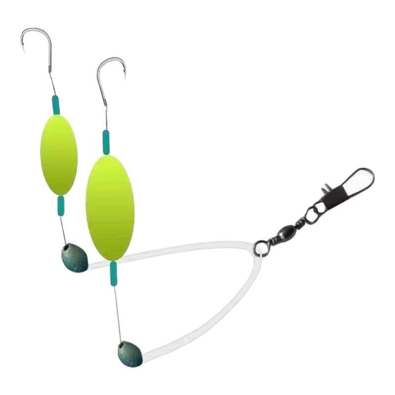 反底子线双钩跑铅抗走水双钩成品户外钓鱼伊势尼金海夕防挂底双钩