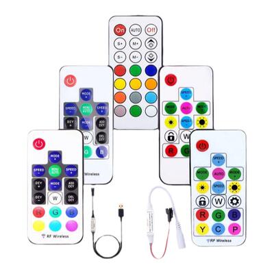 遥控器2812幻彩跑马RF无线控制器