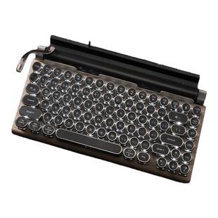 OUSEITECH复古打字机机械键盘 蓝牙5.0 热插拔设计 可接平板手机