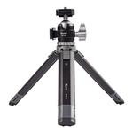 喜乐途金属双冷靴延长三脚架云台微单单反运动相机摄影迷你桌面手机支架手持补光灯直播铝合金便携伸缩三角架